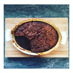 STICKY TOFFEE PUDDING WITH SALTED BUTTERSCOTCH SAUCE