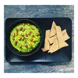 BROCCOLI & BLUE CHEESE GUACAMOLE