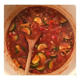 EGYPTIAN COURGETTE & BLACK EYED PEA STEW