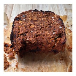 MAPLE CHICKPEA LOAF WITH MARMITE ONION GRAVY