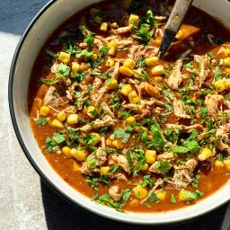 CUBAN BEAN SOUP WITH SHREDDED CHICKEN