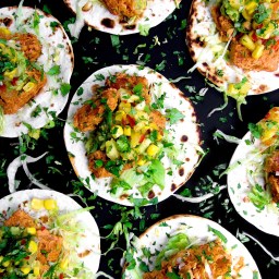 FROZEN FISH TACOS WITH PINEAPPLE SALSA