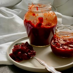 QUICK HARISSA CHERRY CHUTNEY