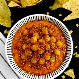 RED PEPPER, GINGER & CHICKPEA DIP WITH DUKKAH (VOICE MAGAZINE – APRIL)